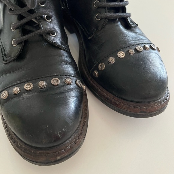 Black leather boots 36 - Picture 2 of 5